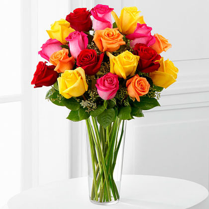 The Bright Spark Rose Bouquet by FTD - Deluxe