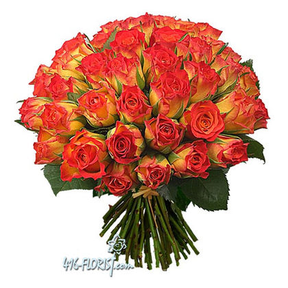 50 Orange Roses Bouquet