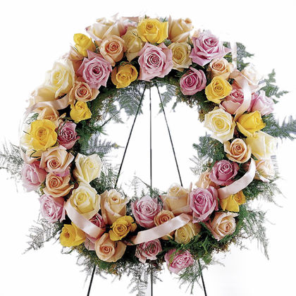 Vibrant Sympathy Wreath