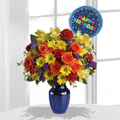 Fly Away Birthday Bouquet - Deluxe
