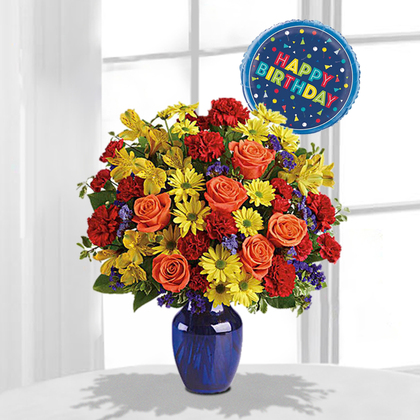 Fly Away Birthday Bouquet - Premium