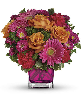 Teleflora's Turn Up The Pink Bouquet - Deluxe