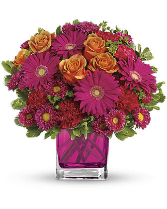 Teleflora's Turn Up The Pink Bouquet - Premium