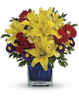 Teleflora's Blue Caribbean - Deluxe