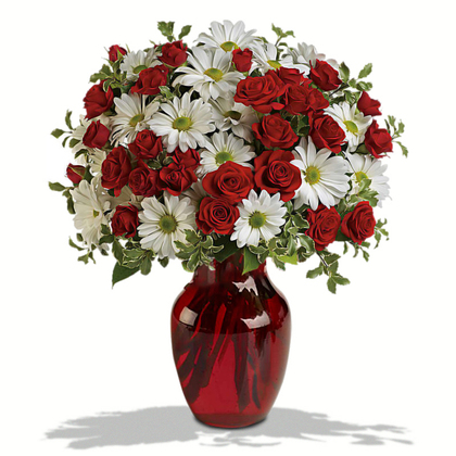 Red, White And You Bouquet by Teleflora - Premium