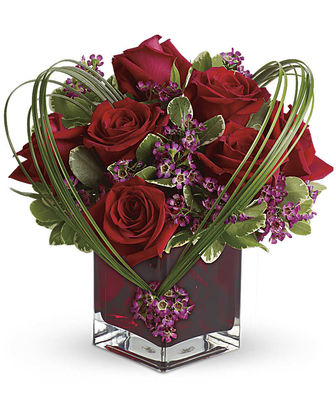 Teleflora's Sweet Thoughts Bouquet with Red Roses - Deluxe