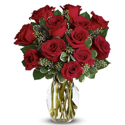True Romance Bouquet with Red Roses