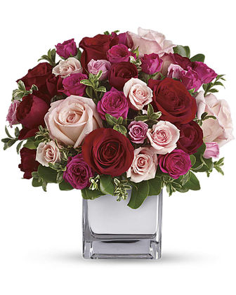 Teleflora's Love Medley Bouquet with Red Roses - Deluxe