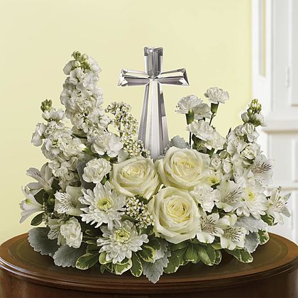 Divine Crystal Cross Peace Bouquet