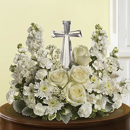 Divine Crystal Cross Peace Bouquet