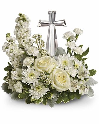 Divine Crystal Cross Peace Bouquet