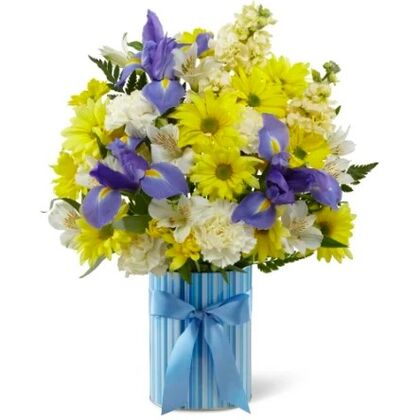 The FTD Little Miracle Bouquet - Boy - Deluxe