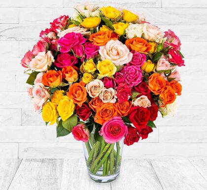 Blooming Spray Roses - Deluxe