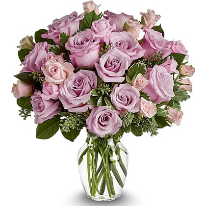 Lavender Moonlight Roses Bouquet - Deluxe