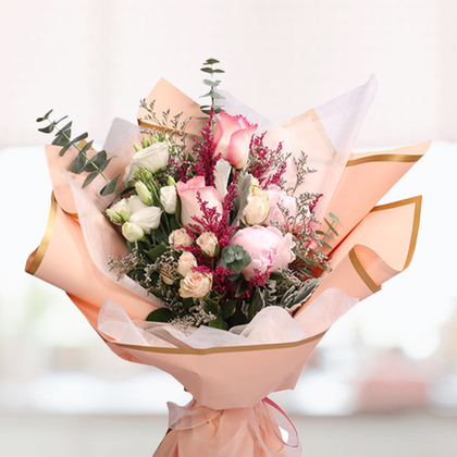 Graceful Peony Luxury Bouquet
